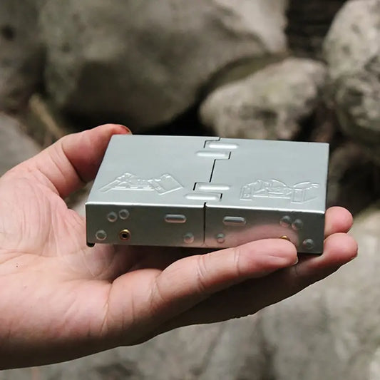 Ultralight Folding Pocket Stove for Outdoor Use