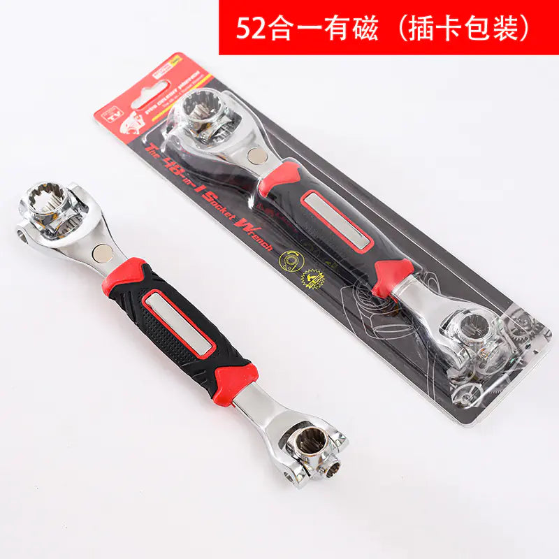 52-in-1 Multi-Function Wrench Set with Hex and Socket