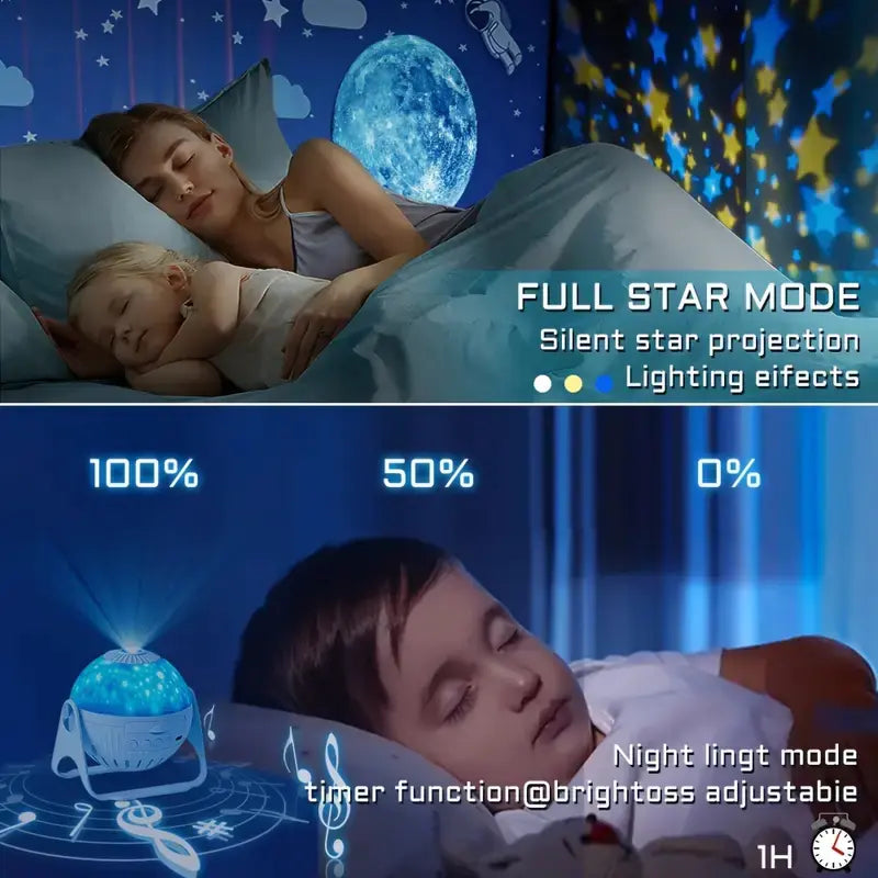 Galaxy Projector 6-in-1 with Nebula and Star Effects