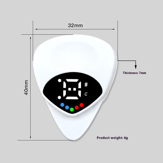 Multifunctional Guitar Pick Tuner
