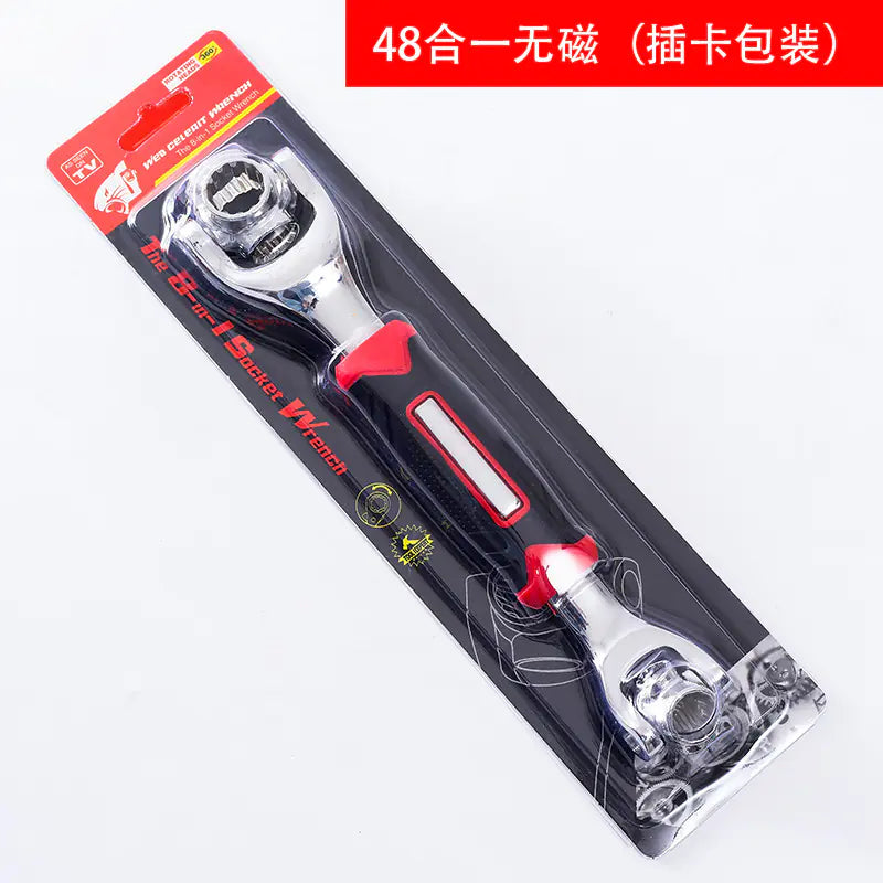 52-in-1 Multi-Function Wrench Set with Hex and Socket
