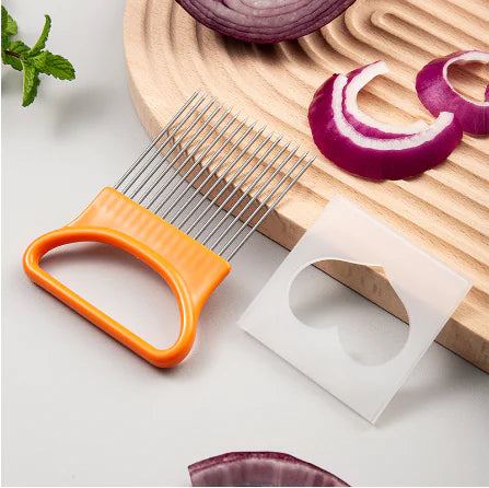 Vegetable Holder Cutting Aid Guide