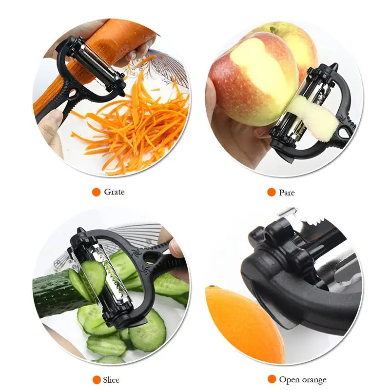 360° Multifunctional Vegetable Julienne Peeler and Slicer