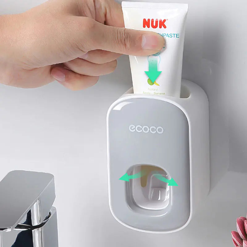 Automatic Wall-Mounted Toothpaste Squeezer with Gears