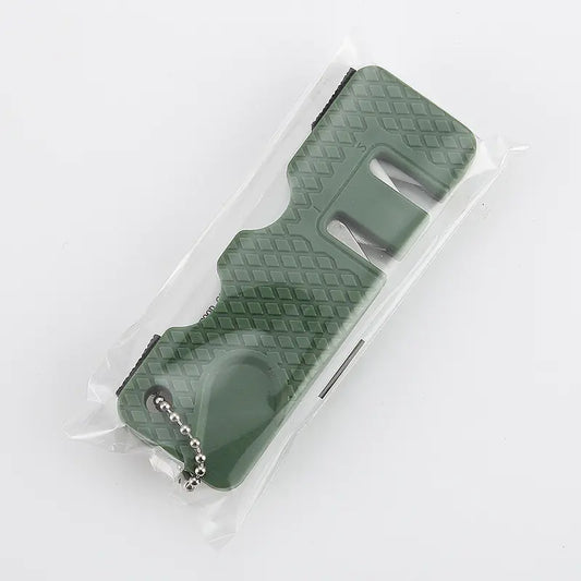 Portable Two-Section Knife Sharpener for Household Use