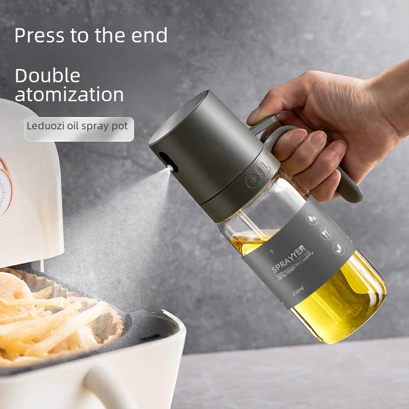Self-Designed Glass Oil Spray Bottle for Kitchen Use