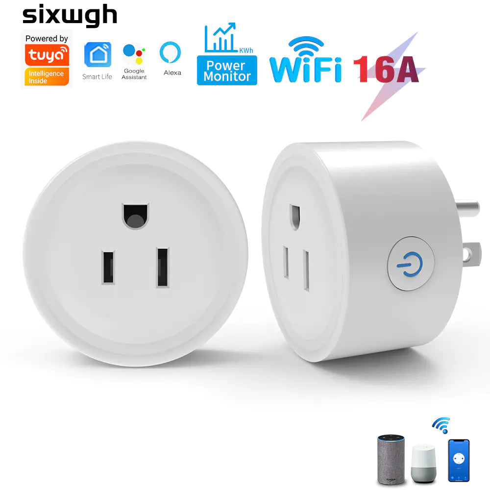 Tuya WiFi Zigbee Smart Plug with Remote Voice Control