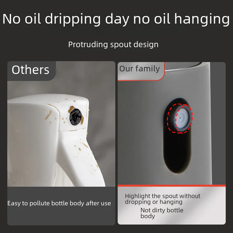 Self-Designed Glass Oil Spray Bottle for Kitchen Use