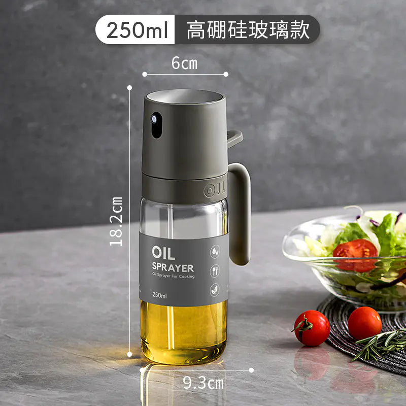 Self-Designed Glass Oil Spray Bottle for Kitchen Use