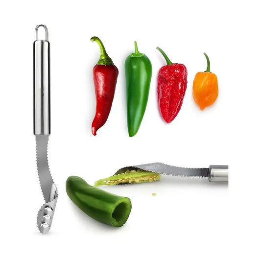 Stainless Steel Pepper Core Remover Kitchen Tool