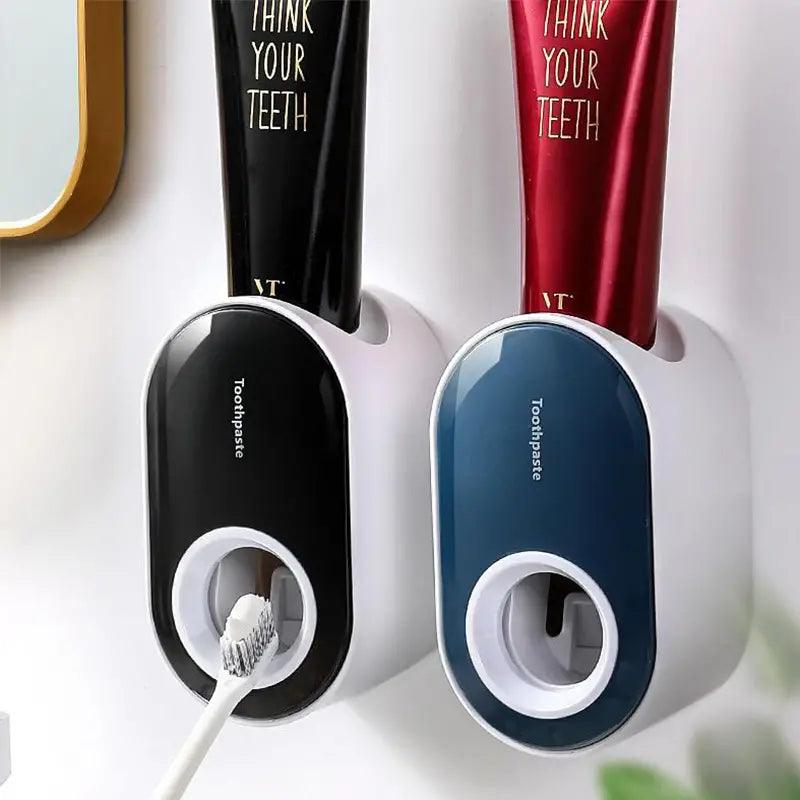 Automatic Toothpaste Squeezer and Dispenser Set