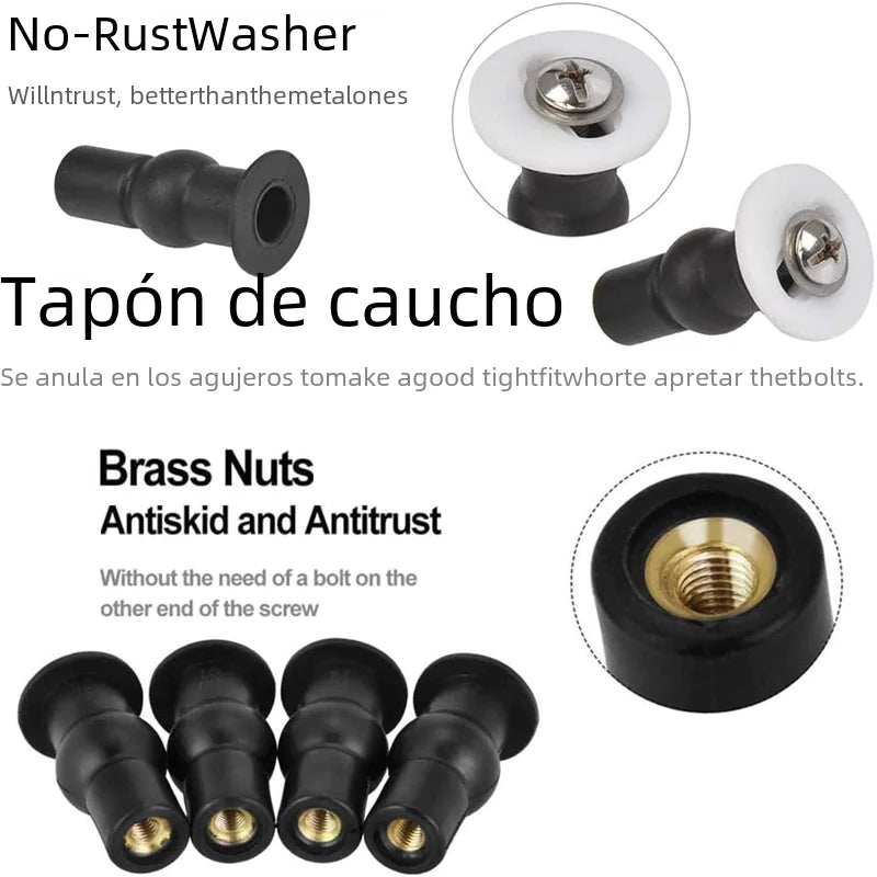 28 Plastic Expansion Screws for Toilet Seat Installation