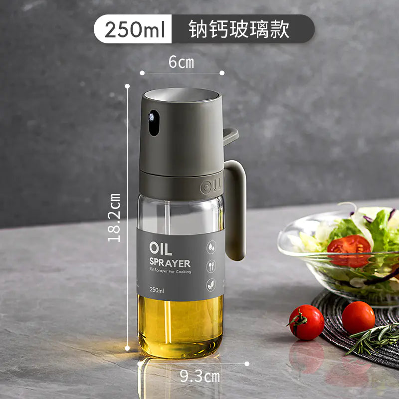 Self-Designed Glass Oil Spray Bottle for Kitchen Use