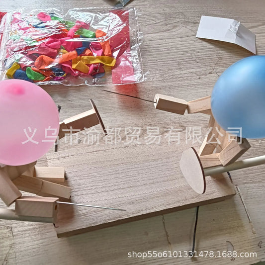 Handmade Wooden Fencing Puppets (Cross-Border)