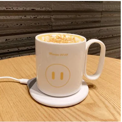 Smart Wireless Heated Ceramic Mug with Fast Charging