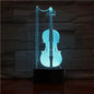 3D Guitar Model Night Light with USB and Battery