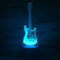 3D Guitar Model Night Light with USB and Battery
