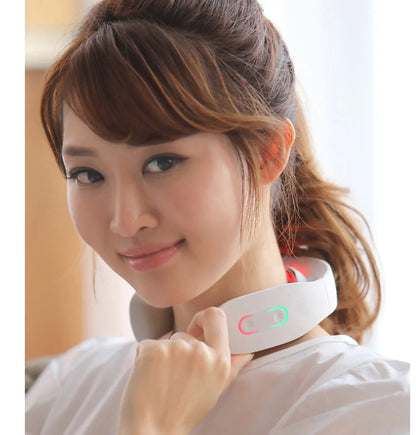 Smart Neck Massager with Electric Therapy and Vibration