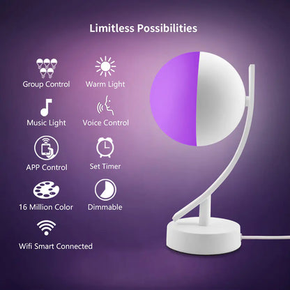 Minimalist Wireless WiFi Smart LED Moon Lamp