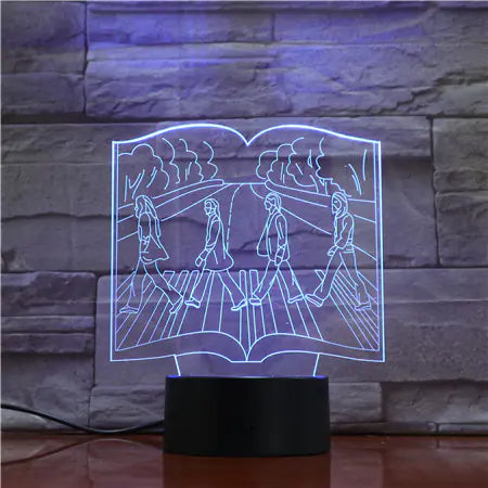 3D Guitar Model Night Light with USB and Battery