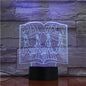 3D Guitar Model Night Light with USB and Battery