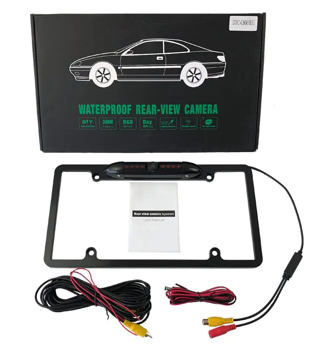 License Plate Frame with HD Night Vision Camera