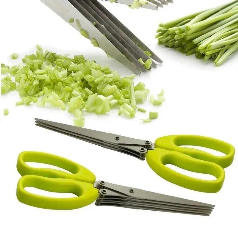 Multifunctional Stainless Steel Onion Scissors (1pc)
