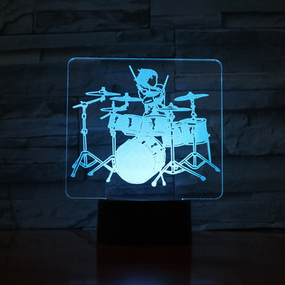 3D Guitar Model Night Light with USB and Battery