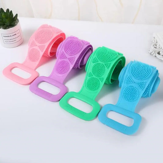 Silicone Exfoliating Bath Brush and Back Massage Belt