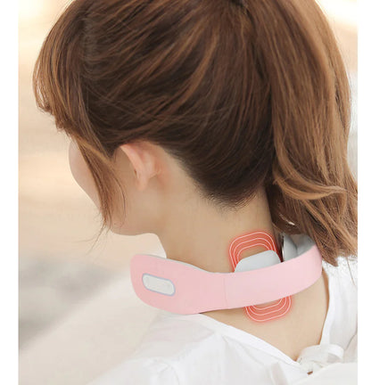 Smart Neck Massager with Electric Therapy and Vibration