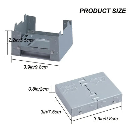 Ultralight Folding Pocket Stove for Outdoor Use
