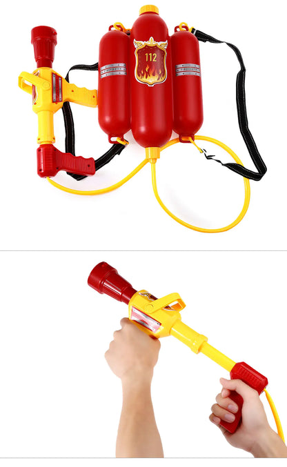 Firefighter Beach Toy Set with Water Gun Backpack