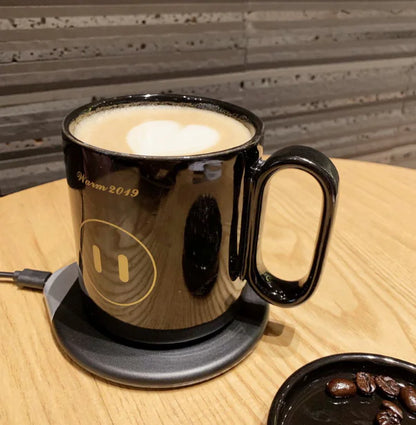 Smart Wireless Heated Ceramic Mug with Fast Charging