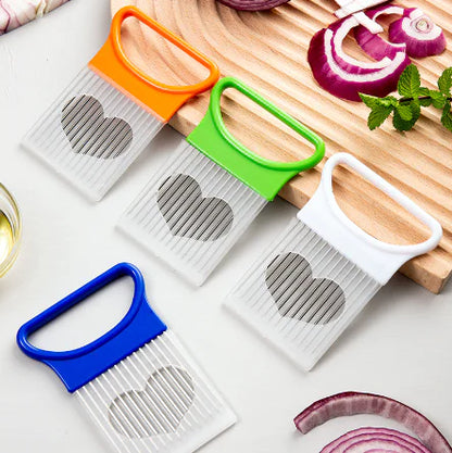 Vegetable Holder Cutting Aid Guide