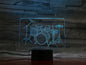 3D Guitar Model Night Light with USB and Battery