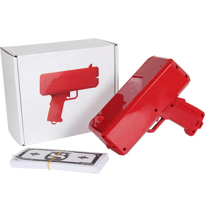 Money Spraying Gun - Electric Dollar Bill Shooter Toy