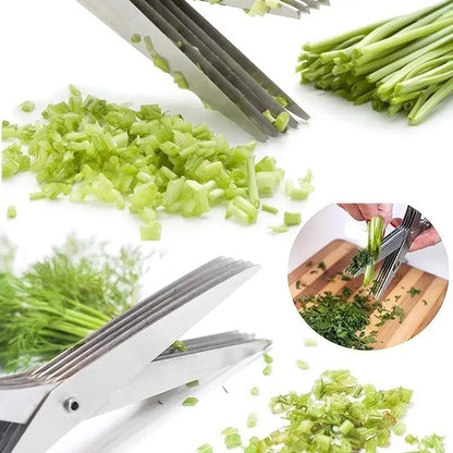 Multifunctional Stainless Steel Onion Scissors (1pc)