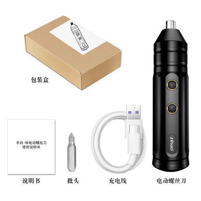 4.2V Electric Screwdriver Set with USB Rechargeable Design