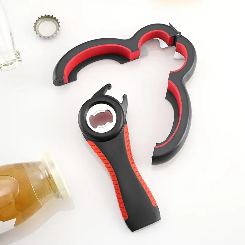 2pcs 5-in-1 Twist Cap Bottle Opener Set for Kitchen