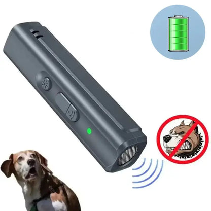 Ultrasonic Dog Repellent with Flashlight Handheld Stopper