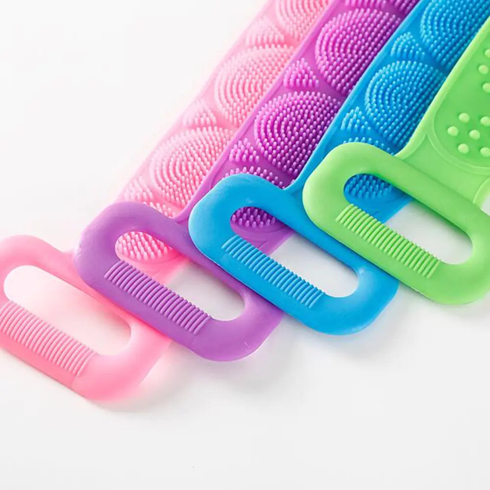 Silicone Exfoliating Bath Brush and Back Massage Belt