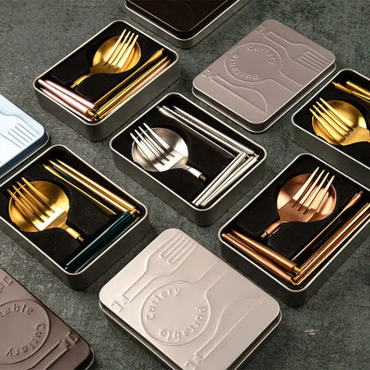 Portable Stainless Steel Cutlery Set