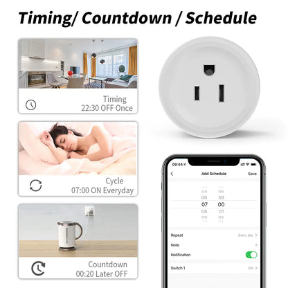 Tuya WiFi Zigbee Smart Plug with Remote Voice Control