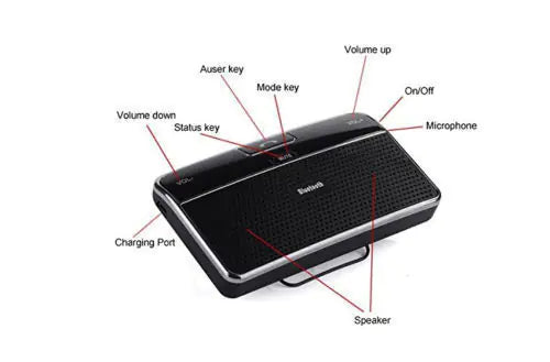 Car Bluetooth Hands-Free Sun Visor LD168 System