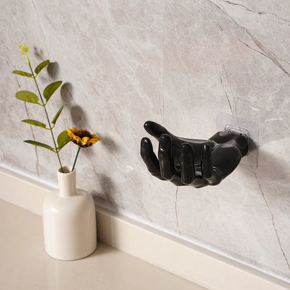 2pc Hand-Shaped Wall Hooks for Key and Mask Storage