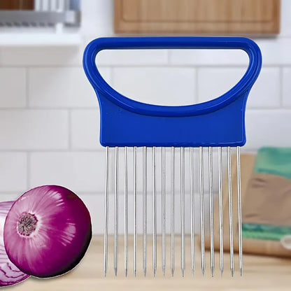 Stainless Steel Onion Inserter and Fixed Slicer Tool