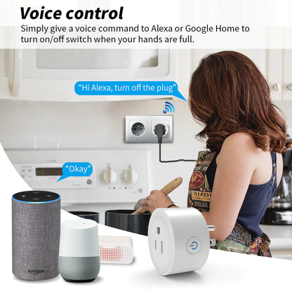 Tuya WiFi Zigbee Smart Plug with Remote Voice Control