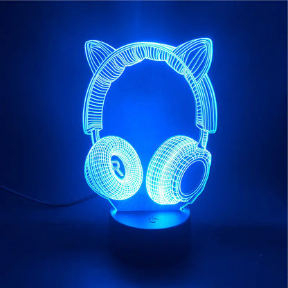 3D Guitar Model Night Light with USB and Battery