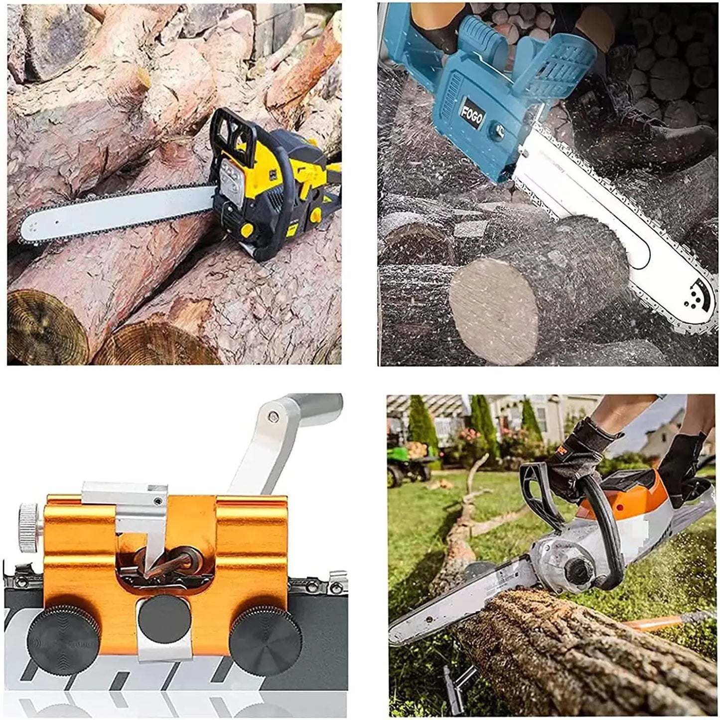 Manual Chain Sharpener for Chainsaws and Saws
