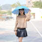 Double-Layer Waterproof Fishing Umbrella Hat for Outdoors